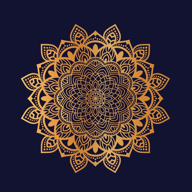 Luxury golden mandala pattern background