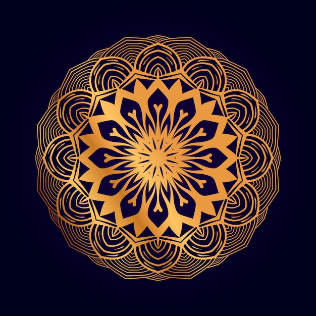 Luxury golden mandala