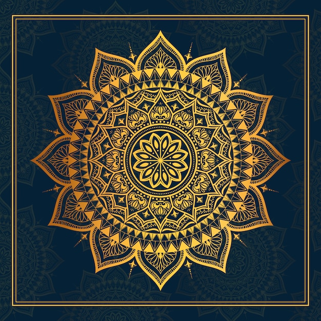 Luxury golden mandala 