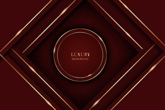 Luxury Golden Red Background Design