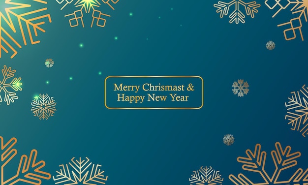 Luxury gradient merry christmas and happy new year background