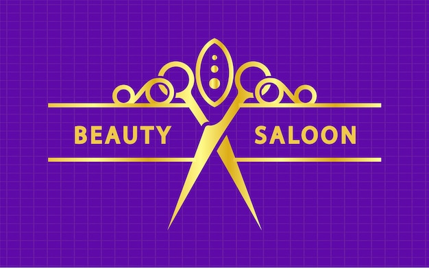 Luxury hair salon logo