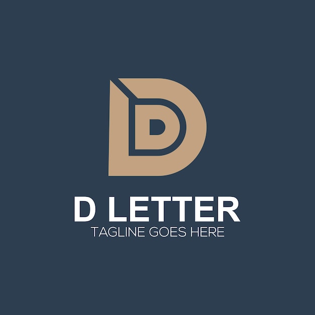 Luxury initial letter D D logo illustration for your company