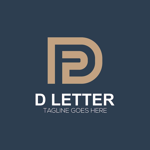 Luxury initial letter D logo illustration for your company