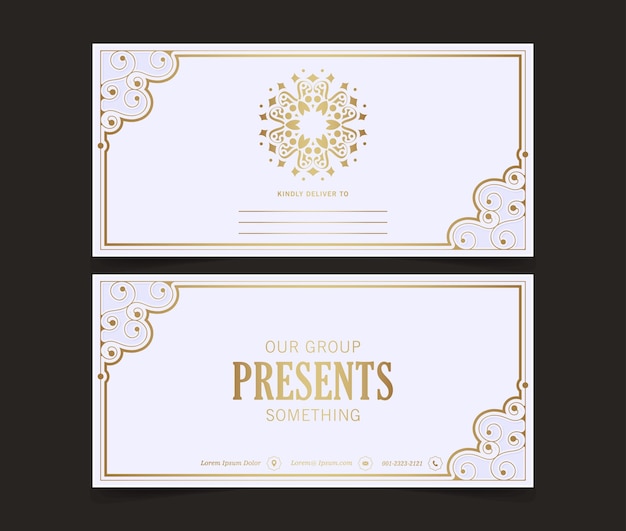 Luxury Invitation Card with Ornamental Logo