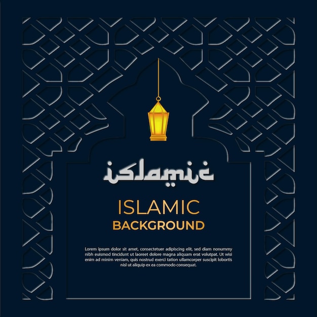 Luxury islamic background with pattern