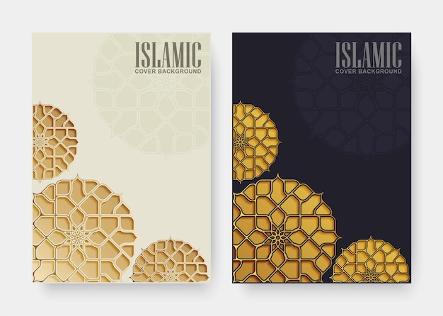 Luxury islamic cover with mandala concept