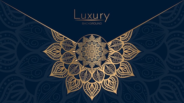 Luxury Islamic ornamental mandala design colorful background