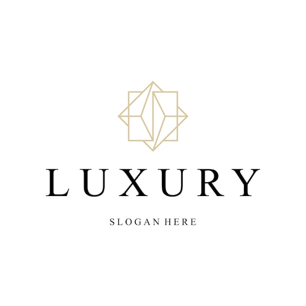 Luxury Jewelry Logo Design Template