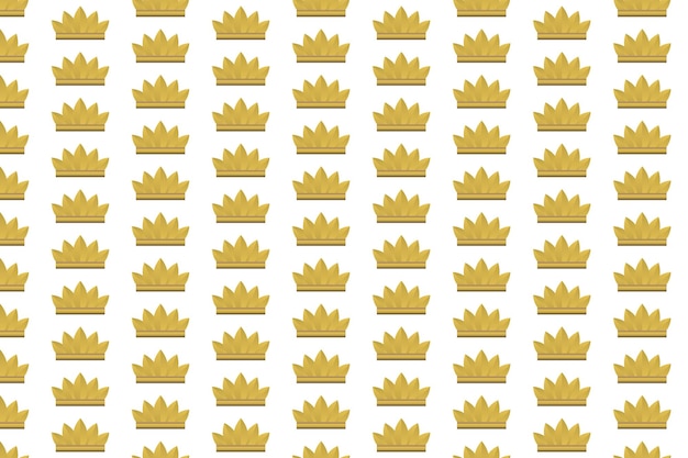 Luxury king crown pattern design and wallpaper art Free Vector