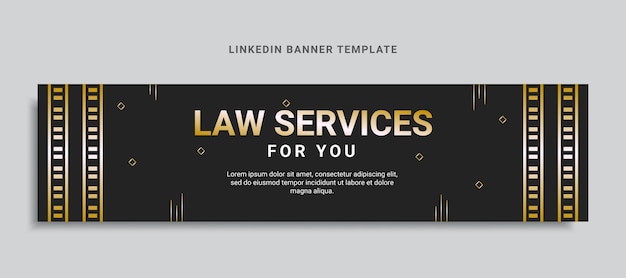 Luxury law firm linkedin banner design