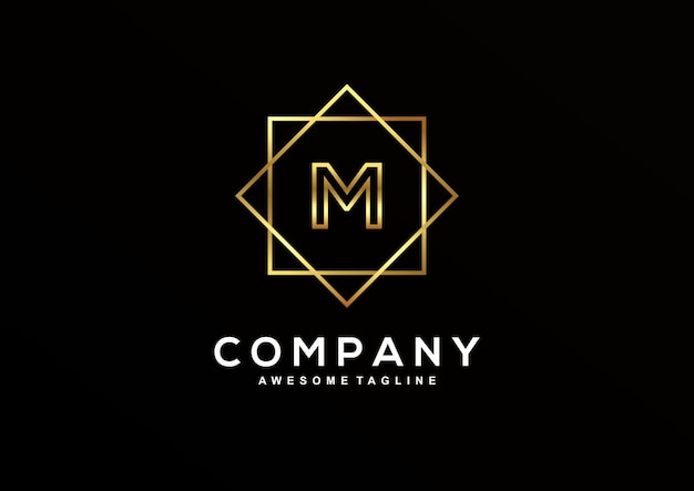 Luxury Letter M logo design collection