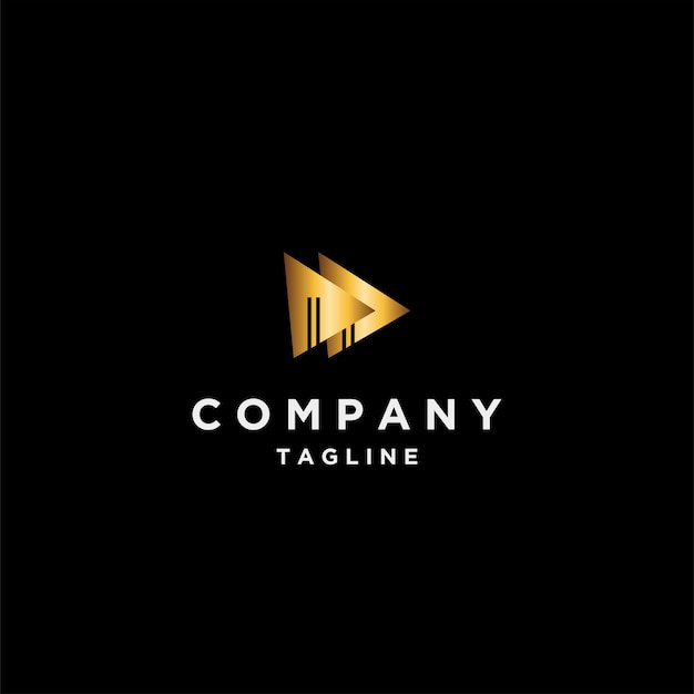 Luxury line logo company gradient design