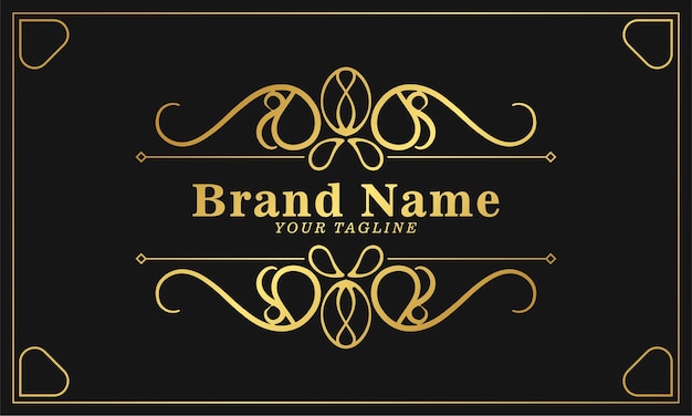 Luxury Logo template flourishes calligraphy elegant ornament lines