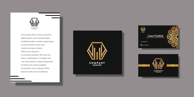 luxury logo tool kit with business card