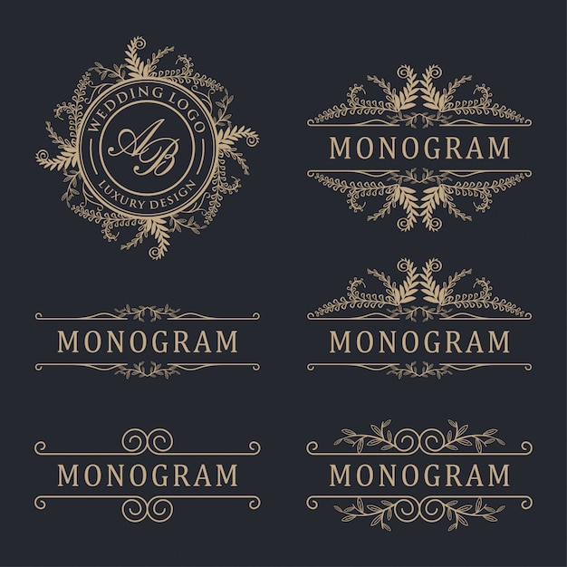 Luxury logo wedding