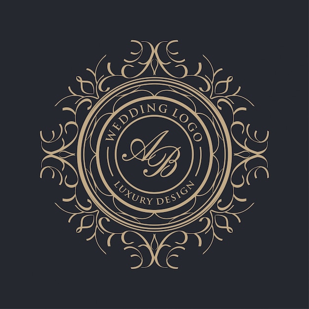 Luxury logo for wedding