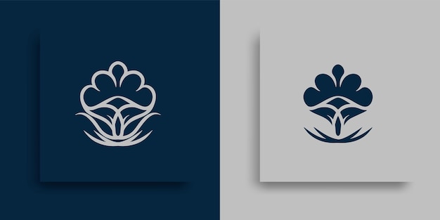 Luxury Logo with Flourishes Calligraphic Monogram design for Restaurant, Royalty, Boutique, Hotel.