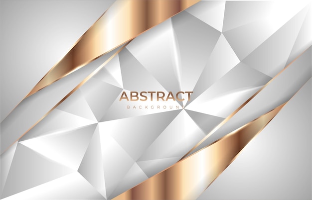 Luxury low poly background with glitter gold