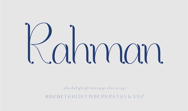 Luxury lowercase display font