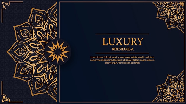 Luxury mandala arabesque ornamental background