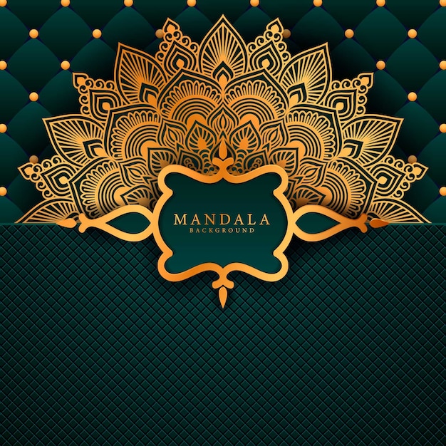 Luxury mandala art with background arabic