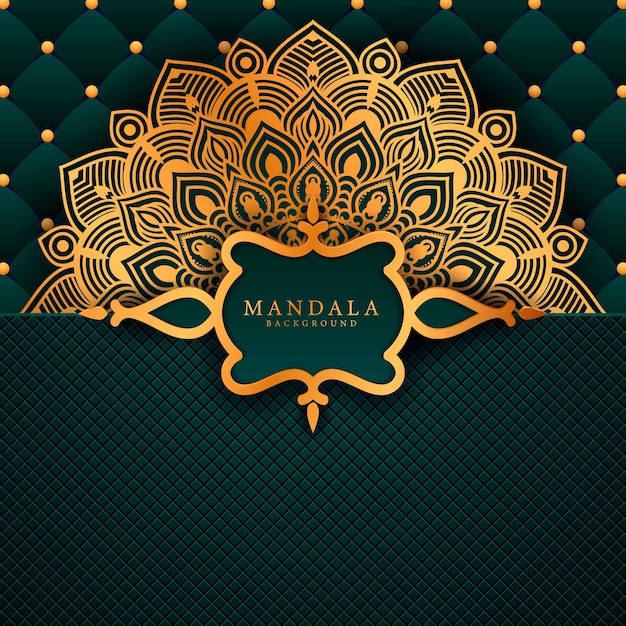 Luxury mandala art with background arabic