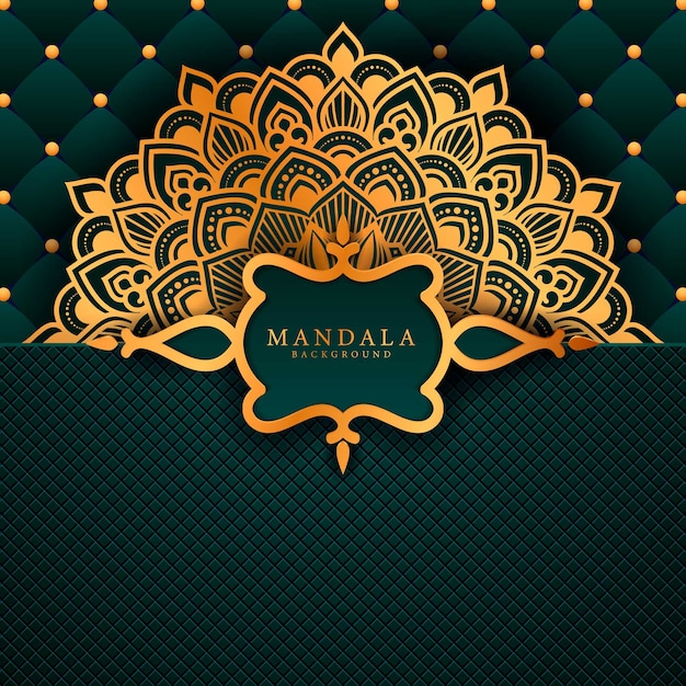 Luxury mandala art with background arabic