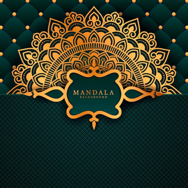 Luxury mandala art with background arabic