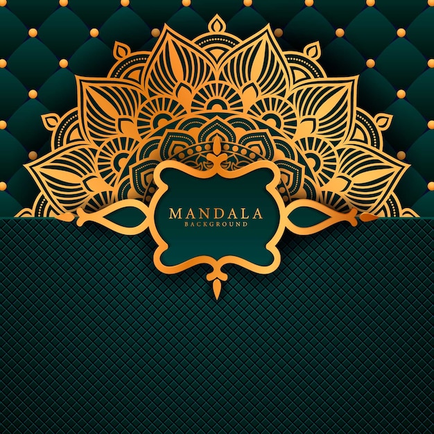 Luxury mandala art with background arabic