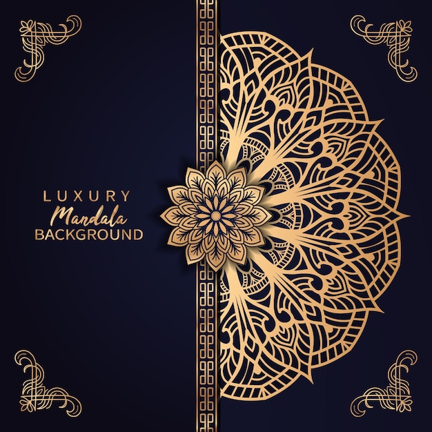 Luxury mandala background arabesque style design template