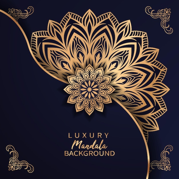 Luxury mandala background arabesque style design template