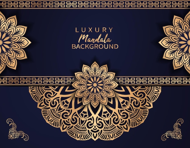 Luxury mandala background arabesque style design template