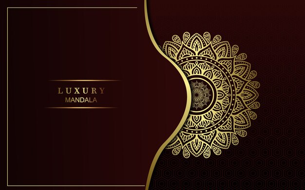 Luxury mandala background for book cover