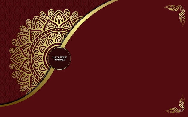 Luxury mandala background for book cover