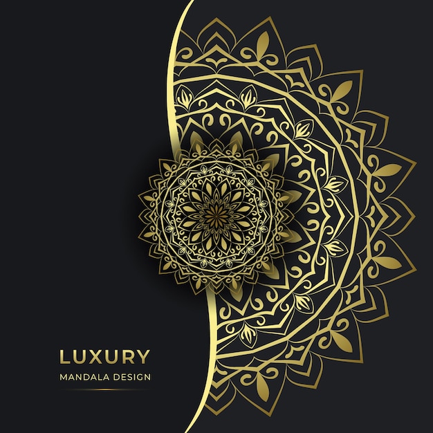 Vector luxury mandala background design premium vector