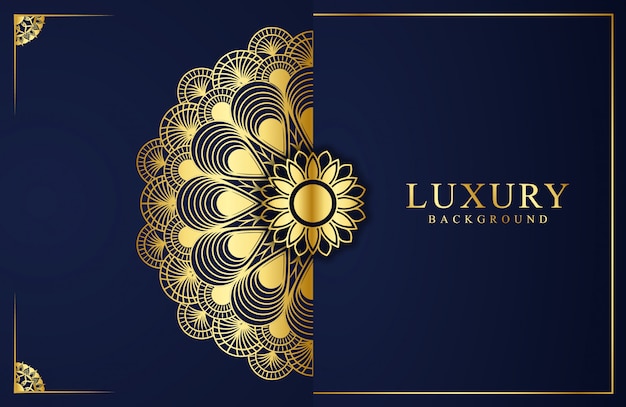 Luxury mandala background design with golden arabesque arabic islamic east style