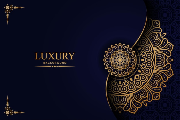 Luxury mandala background design with golden islamic arabesque