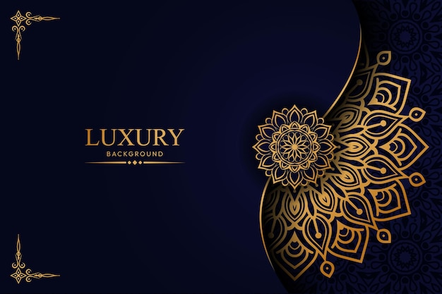 Luxury mandala background design with golden islamic arabesque