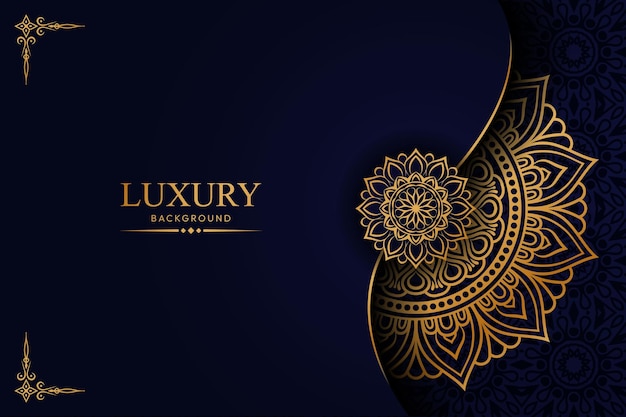 Luxury mandala background design with golden islamic arabesque