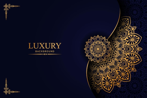 Luxury mandala background design with golden islamic arabesque