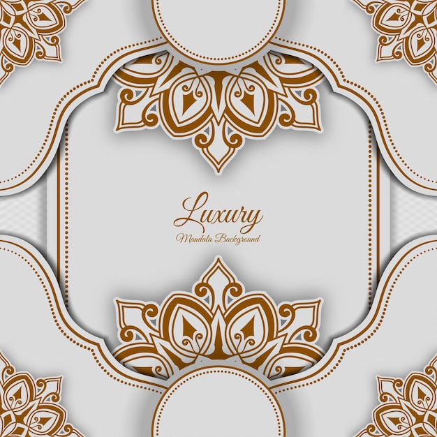 Luxury mandala background elegant ornament vector design