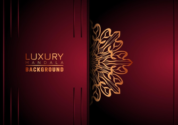 Luxury mandala background ornamental arabesque style With Golden Arabesque Pattern Style Decorative Mandala Ornament For Print Brochure Banner Cover Poster Invitation Card