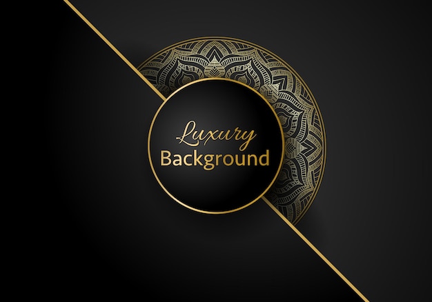 Luxury mandala background ornamental arabesque style With Golden Arabesque Pattern Style