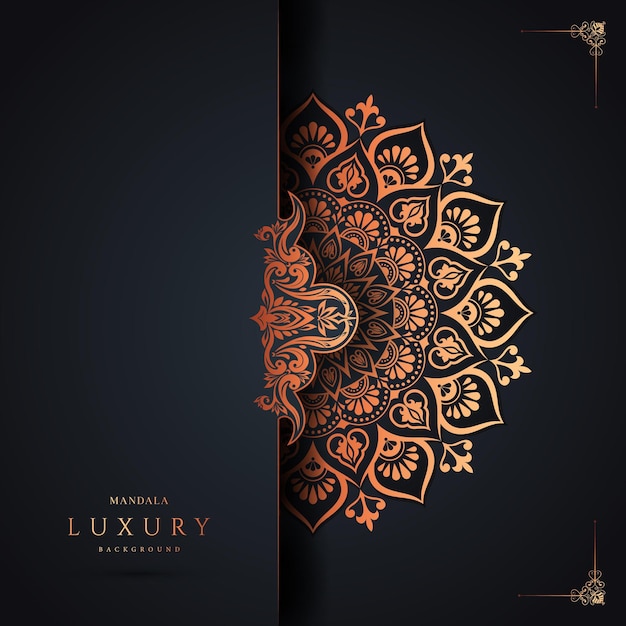 luxury mandala background premium vector