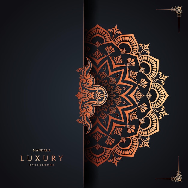 luxury mandala background premium vector