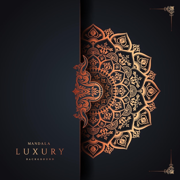 luxury mandala background premium vector