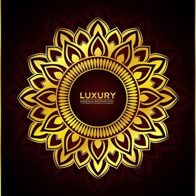 Luxury mandala background with abstract golden color floral pattern Islamic design