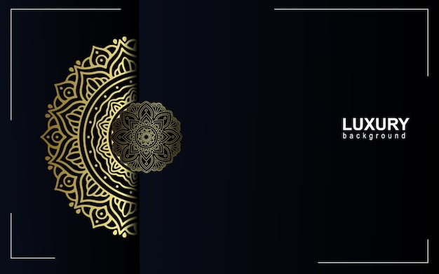 Luxury mandala background with golden arabesque east style.