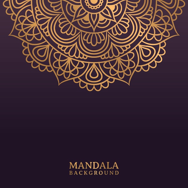 Luxury mandala background With Golden Arabesque, Oriental Vector Ornament. Ethnic Lace Pattern